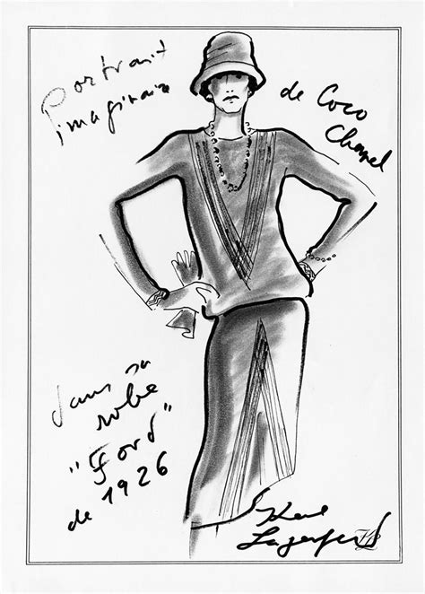 coco chanel original design sketches|Coco Chanel 1930 designs.